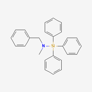 molecular formula C26H25NSi B12701688 Silanamine, N-methyl-N-(phenylmethyl)-1,1,1-triphenyl- CAS No. 80930-71-8