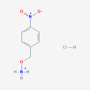 molecular formula C7H10ClN2O3+ B127017 O-(4-Nitrobenzyl)hydroxylamine hydrochloride CAS No. 2086-26-2