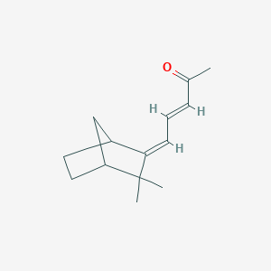 molecular formula C14H20O B12701748 Bornelone, (3E,5E)- CAS No. 58404-76-5