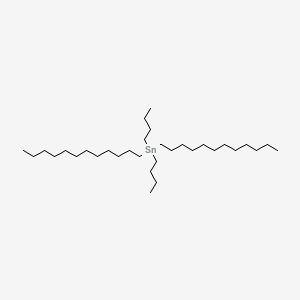 molecular formula C32H68Sn B12701774 Dibutyldilauryltin CAS No. 35147-35-4