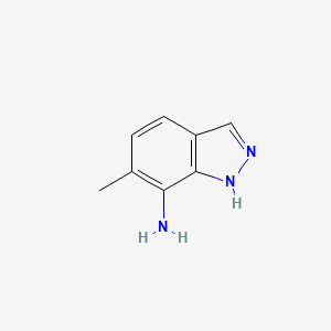 molecular formula C8H9N3 B1270187 6-methyl-1H-indazol-7-amine CAS No. 221681-91-0