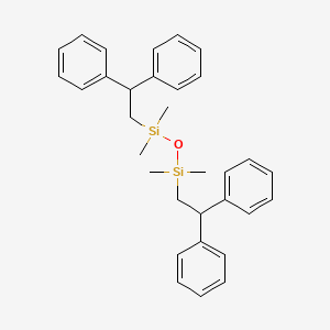 molecular formula C32H38OSi2 B12701901 Bis-diphenylethyl disiloxane CAS No. 820207-10-1