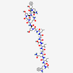 molecular formula C89H138N19O22+ B12701949 Zervamicin iia CAS No. 79395-86-1