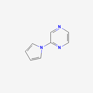 molecular formula C8H7N3 B1270203 2-(1H-pyrrol-1-yl)pyrazine CAS No. 50966-75-1