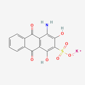 molecular formula C14H8KNO7S B12702160 Potassium 4-amino-9,10-dihydro-1,3-dihydroxy-9,10-dioxoanthracene-2-sulphonate CAS No. 84100-73-2