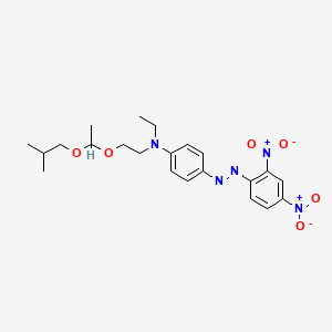 molecular formula C22H29N5O6 B12702191 4-((2,4-Dinitrophenyl)azo)-N-ethyl-N-(2-(1-(2-methylpropoxy)ethoxy)ethyl)aniline CAS No. 35954-85-9