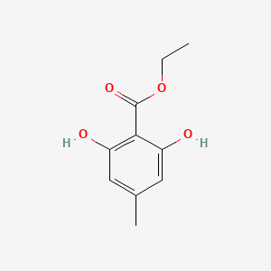 molecular formula C10H12O4 B12702227 Ethyl 2,6-dihydroxy-4-methylbenzoate CAS No. 90904-35-1