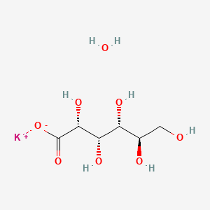 molecular formula C6H13KO8 B12702268 Potassium gluconate monohydrate CAS No. 35398-15-3