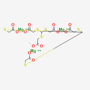 molecular formula C14H14Mg3O12S6 B12702400 Trimagnesium bis(2,2',2''-(methylidynetris(thio))trisacetate) CAS No. 93981-11-4