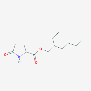 molecular formula C13H23NO3 B12702403 2-Ethylhexyl 2-pyrrolidone-5-carboxylate CAS No. 286856-84-6