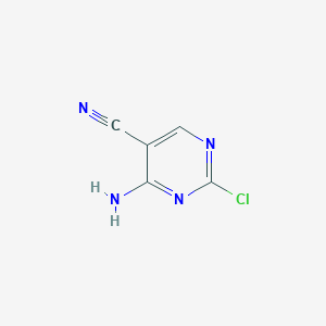 molecular formula C5H3ClN4 B127025 4-Amino-2-chloropyrimidine-5-carbonitrile CAS No. 94741-69-2