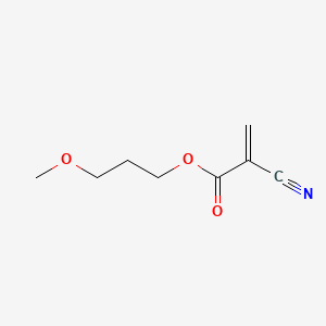 molecular formula C8H11NO3 B12702517 Methoxypropyl cyanoacrylate CAS No. 83460-21-3