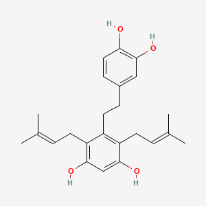 molecular formula C24H30O4 B12702522 Gancaonin R CAS No. 134958-53-5