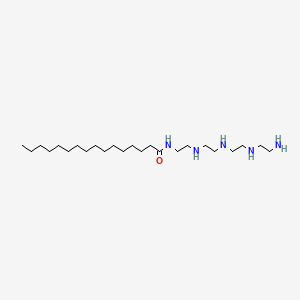 molecular formula C24H53N5O B12702619 N-(2-((2-((2-((2-Aminoethyl)amino)ethyl)amino)ethyl)amino)ethyl)hexadecan-1-amide CAS No. 93942-16-6