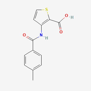 molecular formula C13H11NO3S B1270262 3-[(4-Methylbenzoyl)amino]-2-thiophene-carboxylic acid CAS No. 478080-03-4