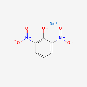 molecular formula C6H3N2NaO5 B12702635 Sodium 2,6-dinitrophenolate CAS No. 32581-06-9