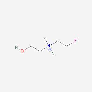 molecular formula C6H15FNO+ B12702651 Fluoroethylcholine ion CAS No. 479407-06-2