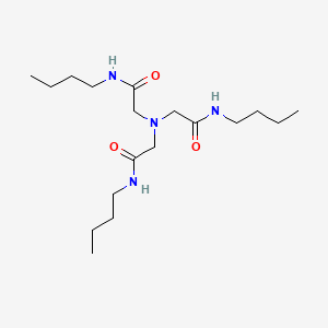 molecular formula C18H36N4O3 B12702685 Acetamide, 2,2',2''-nitrilotris[N-butyl- CAS No. 39557-65-8