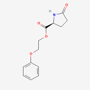 molecular formula C13H15NO4 B12702741 Phenoxyethyl PCA CAS No. 835913-42-3