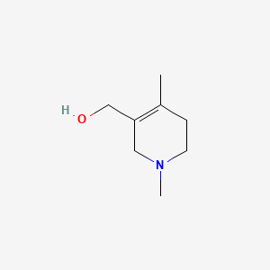 molecular formula C8H15NO B12702801 3-Pyridinemethanol, 1,2,5,6-tetrahydro-1,4-dimethyl- CAS No. 93101-53-2