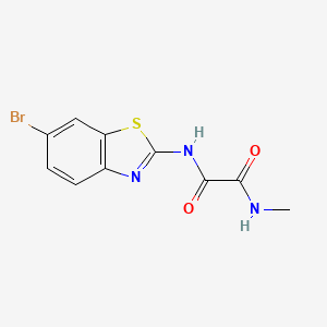 molecular formula C10H8BrN3O2S B12702829 N-(6-Bromo-2-benzothiazolyl)-N'-methylethanediamide CAS No. 104388-95-6