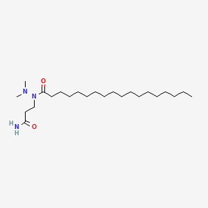 molecular formula C23H47N3O2 B12702841 3-(2,2-Dimethyl-1-octadecanoylhydrazino)propionamide CAS No. 96804-08-9