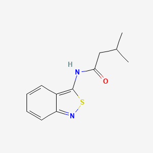 molecular formula C12H14N2OS B12702878 N-(2,1-Benzisothiazol-3-yl)-3-methylbutanamide CAS No. 67019-24-3