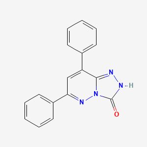 molecular formula C17H12N4O B12702907 1,2,4-Triazolo(4,3-b)pyridazin-3(2H)-one, 6,8-diphenyl- CAS No. 130187-51-8