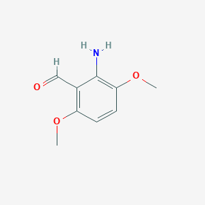 molecular formula C9H11NO3 B1270291 2-氨基-3,6-二甲氧基苯甲醛 CAS No. 126522-16-5