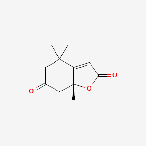 molecular formula C11H14O3 B12702971 Dehydrololiolide, (R)- CAS No. 1133-04-6