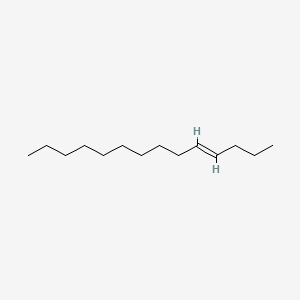 molecular formula C14H28 B12703000 trans-4-Tetradecene CAS No. 41446-78-0