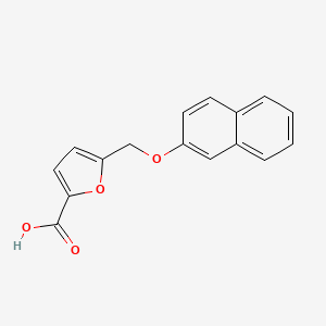molecular formula C16H12O4 B1270304 5-[(2-萘氧基)甲基]-2-呋喃甲酸 CAS No. 296274-02-7