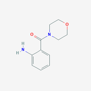 molecular formula C11H14N2O2 B1270308 (2-Aminophenyl)(morpholin-4-yl)methanone CAS No. 39630-24-5