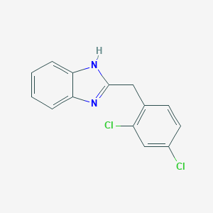 molecular formula C14H10Cl2N2 B127031 2-(2,4-Dichlorobenzyl)-1H-benzo[d]imidazole CAS No. 154660-96-5