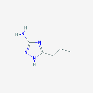 molecular formula C5H10N4 B1270310 5-Propyl-4H-1,2,4-triazol-3-amine CAS No. 60016-62-8