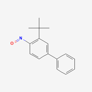 molecular formula C16H17NO B12703104 3-(1,1-Dimethylethyl)-4-nitroso-1,1'-biphenyl CAS No. 275795-16-9