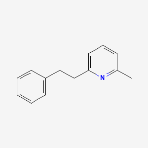 molecular formula C14H15N B12703113 2-Methyl-6-(2-phenethyl)pyridine CAS No. 79560-56-8