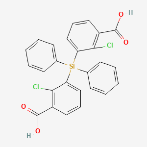 molecular formula C26H18Cl2O4Si B12703132 Diphenyldi(o-chlorobenzoyloxy)silane CAS No. 129459-80-9