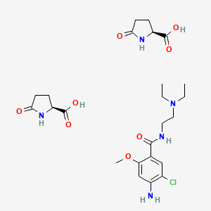 molecular formula C24H36ClN5O8 B12703141 Einecs 301-465-5 CAS No. 94021-72-4