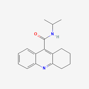 molecular formula C17H20N2O B12703169 9-Acridinecarboxamide, 1,2,3,4-tetrahydro-N-(1-methylethyl)- CAS No. 113106-31-3