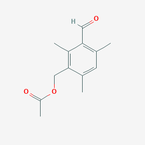 3-Formyl-2,4,6-trimethylbenzyl acetate