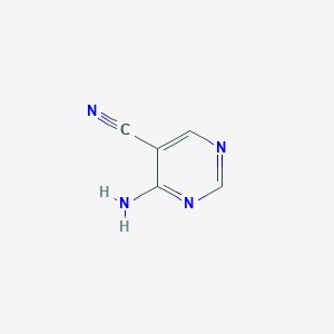 molecular formula C5H4N4 B127032 4-Aminopyrimidine-5-carbonitrile CAS No. 16357-69-0