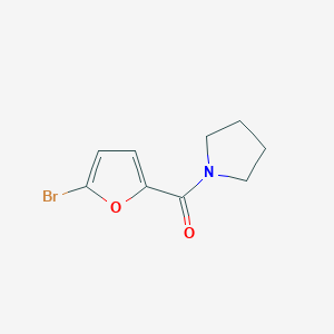 molecular formula C9H10BrNO2 B1270326 1-(5-Bromo-2-furoyl)pyrrolidine CAS No. 157642-10-9