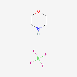 molecular formula C4H9BF4NO- B12703263 Morpholinium tetrafluoroborate CAS No. 19585-43-4