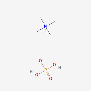 molecular formula C4H14NO4P B12703280 dihydrogen phosphate;tetramethylazanium CAS No. 40768-19-2