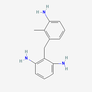 molecular formula C14H17N3 B12703288 2-((3-Amino-2-methylphenyl)methyl)benzene-1,3-diamine CAS No. 94213-32-8