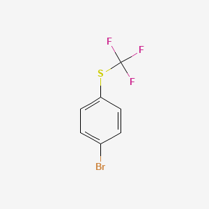 molecular formula C7H4BrF3S B1270331 4-(Trifluoromethylthio)bromobenzene CAS No. 333-47-1