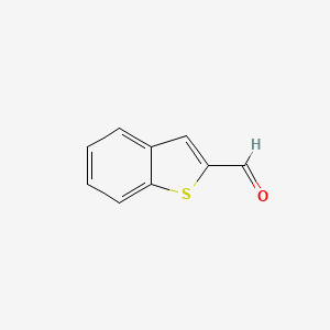 molecular formula C9H6OS B1270333 苯并[b]噻吩-2-甲醛 CAS No. 3541-37-5