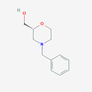 molecular formula C12H17NO2 B1270334 (R)-(4-benzylmorpholin-2-yl)methanol CAS No. 943442-96-4