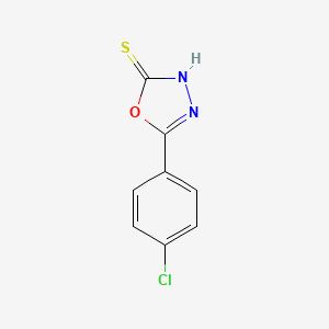 molecular formula C8H5ClN2OS B1270341 5-(4-Chlorophenyl)-1,3,4-oxadiazole-2-thiol CAS No. 23766-28-1